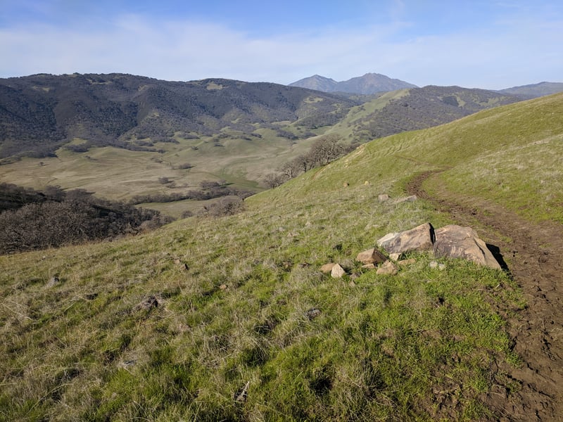 View across the valley to Mount Diablo