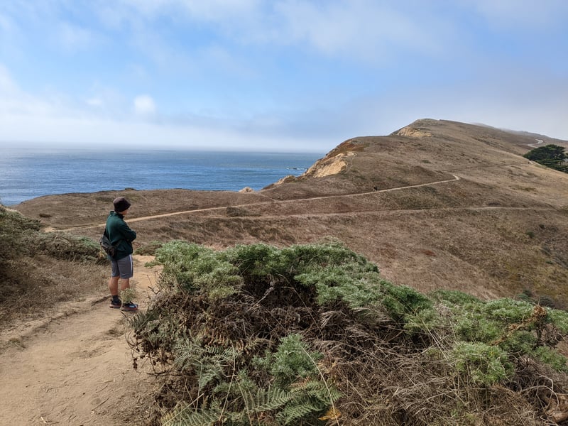 Hiker enjoying the view