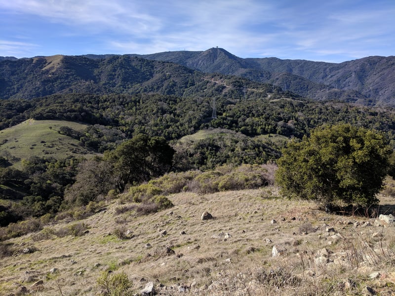 View west to Mount Umunhum