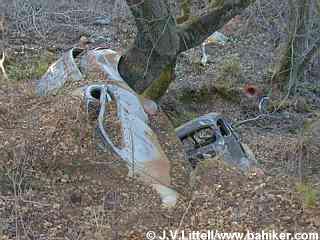 Old crashed cars
